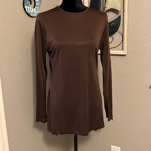COVELO CLOTHING 100% Silk long sleeve tunic top!  Size M